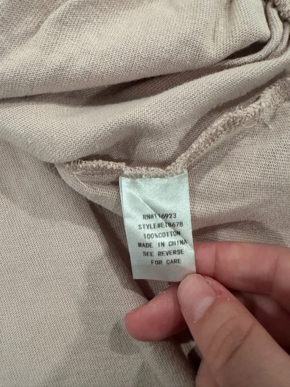 Easel Women’s Peplum Blouse Light Pink Ruffle Sleeve Hem Cotton Large - Picture 6 of 6